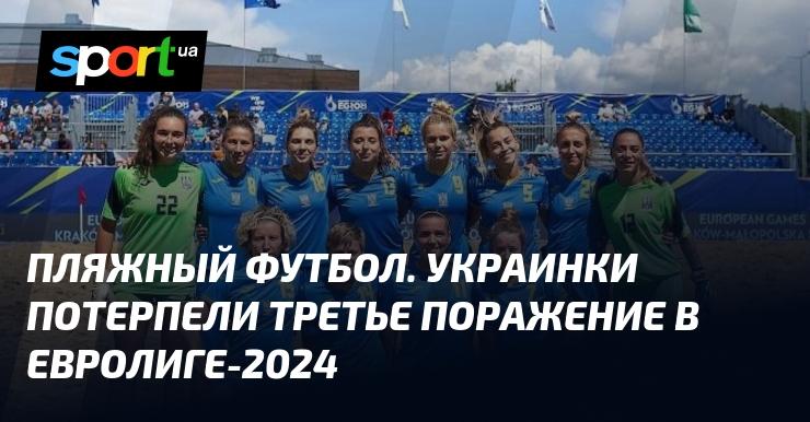 Пляжний футбол. Українська команда зазнала своєї третьої поразки на Євролізі-2024.