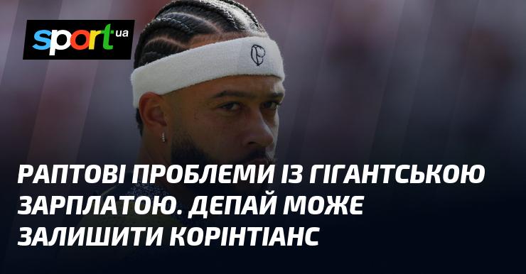 Неочікувані труднощі з величезною оплатою праці. Депай, можливо, покине Корінтіанс.