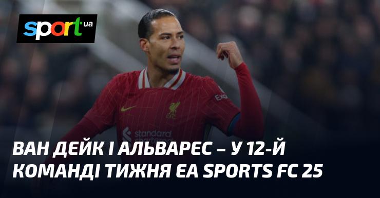 Ван Дейк та Альварес потрапили до 12-го складу тижня у грі EA Sports FC 25.