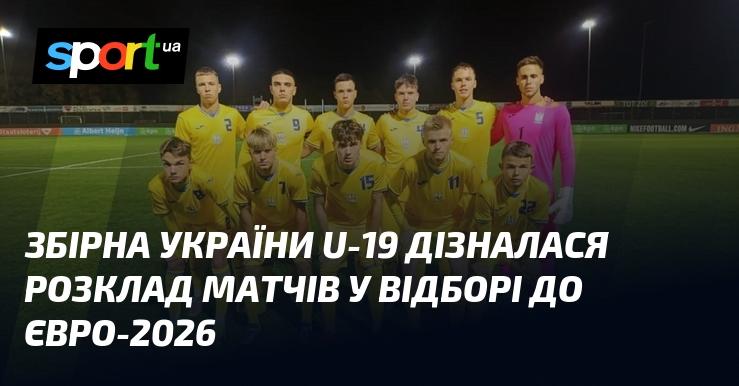 Збірна України U-19 отримала інформацію про розклад своїх ігор у відбірковому турнірі до ЄВРО-2026.